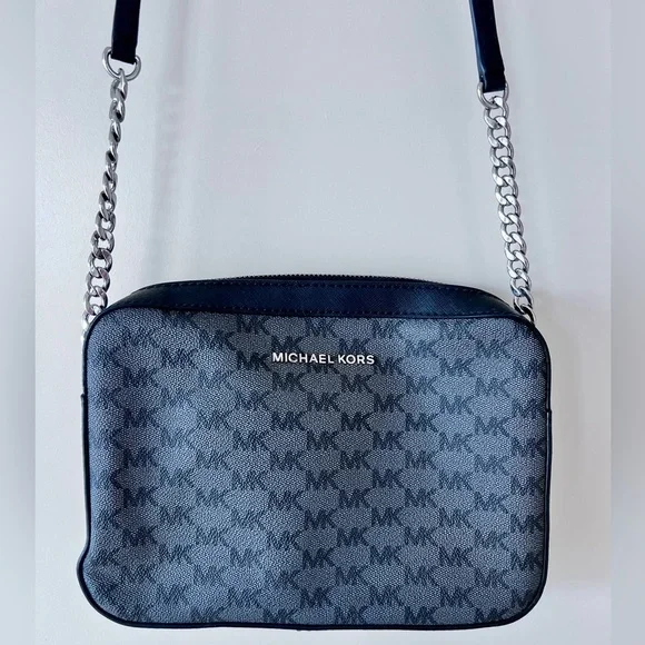 Michael Kors Black/Grey Large Crossbody Bag - Picture 2 of 10